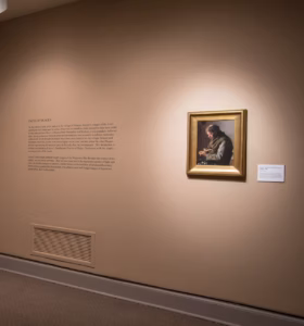 A view of a gallery.