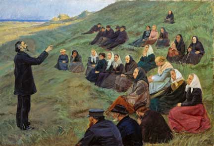 Anna Ancher, A field sermon, 1903; Skagens Museum