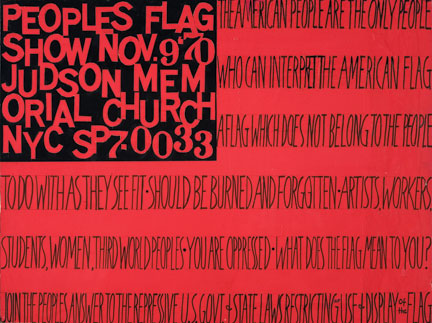 Faith Ringgold, The People's Flag Show, 1970; (c) Faith Ringgold, courtesy the artist and ACA Galleries, photo Jim Frank