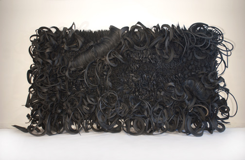 Chakaia Booker, Acid Rain, 2001; Museum purchase: Members’ Acquisition Fund 