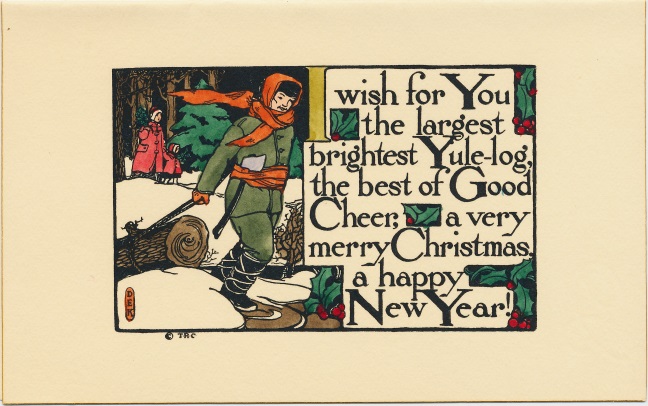 Dulah Evans Krehbiel card, The Ridge Crafts, Parkridge Illinois 1911; National Museum of Women in the Arts Betty Boyd Dettre Library and Research Center