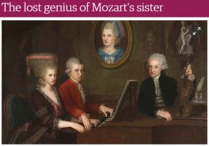 The Guardian explores the life of Mozart’s sister.