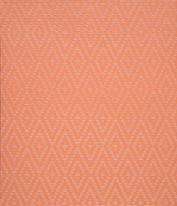 A pattern on a peachy background. The pattern is repeated throughout. It has the texture of a wallpaper or textile.