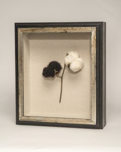 Sonya Clark, Cotton to Hair, 2012; Cotton and human hair, 14 1/2 x 12 1/2 x 5 in.; Tony Podesta Collection, Washington, D.C.; © Sonya Clark; Photo by Lee Stalsworth