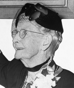 Grandma Moses pictured in a 1953 edition of the New York World-Telegram and Sun newspaper