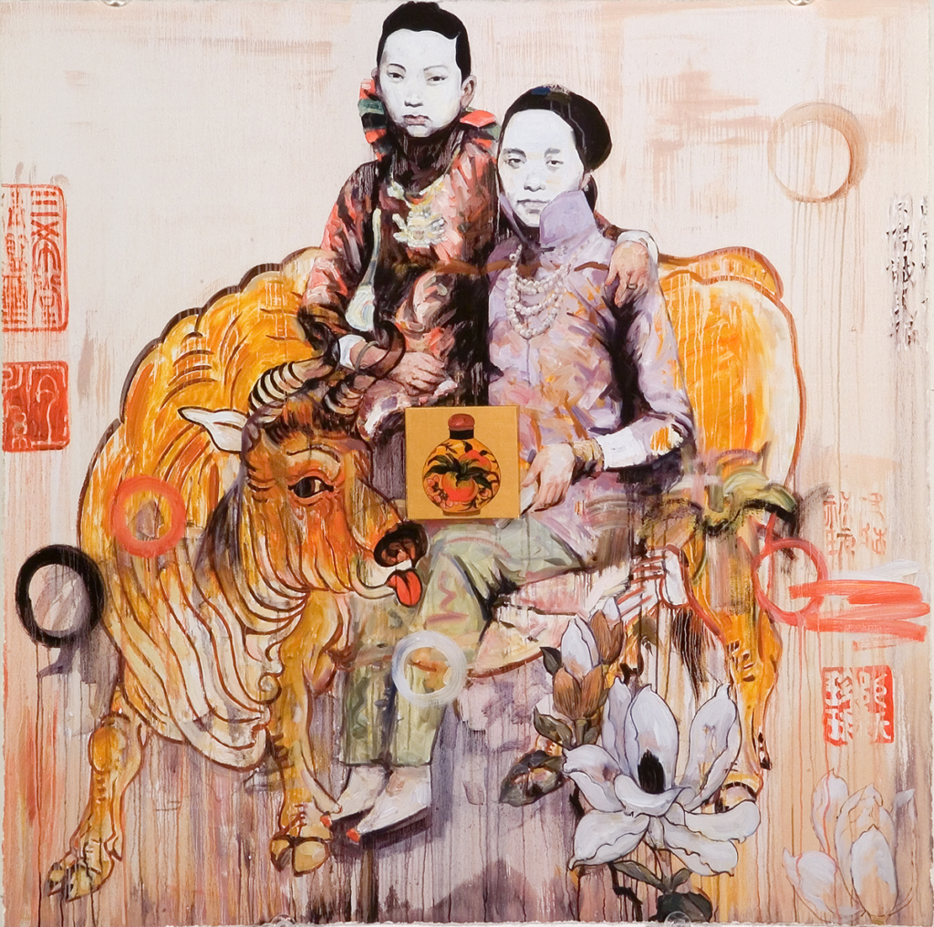 Hung Liu, Untitled (from the series “Seven Poses”), 2005; Digital print on paper, 14 x 14 in.; NMWA, Gift of the Greater Kansas City Area Committee of NMWA; © Hung Liu; NMWA holds multiple works by the artist in the museum’s collection