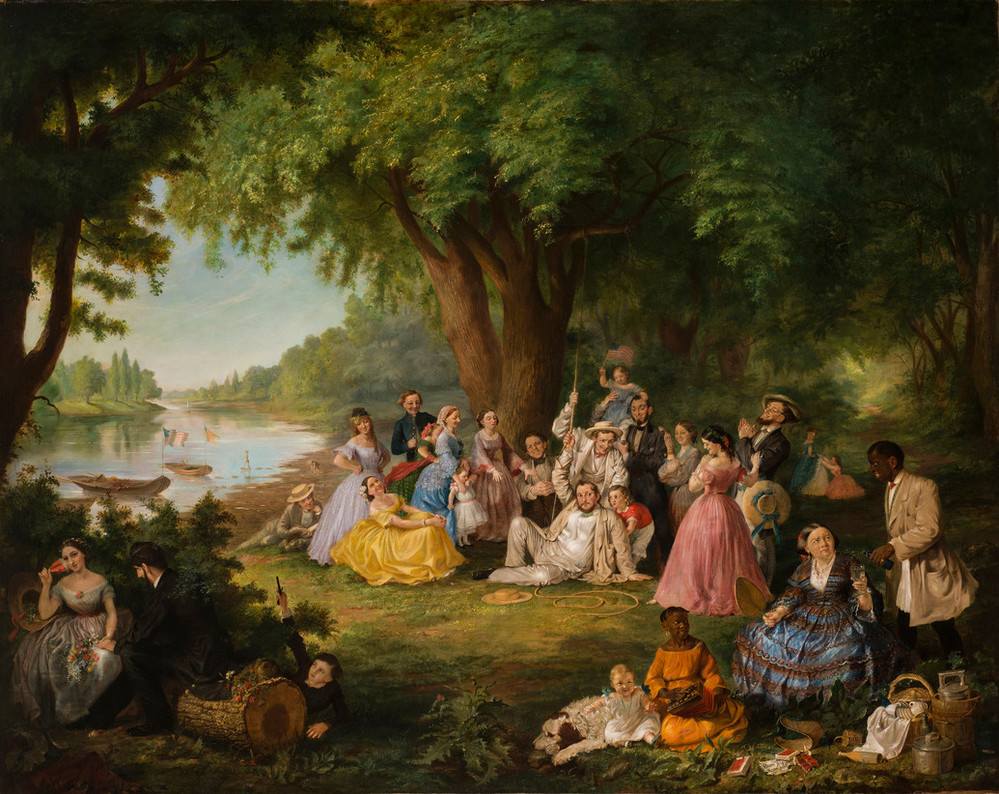 The Artist and Her Family at a Fourth of July Picnic | Artwork ...