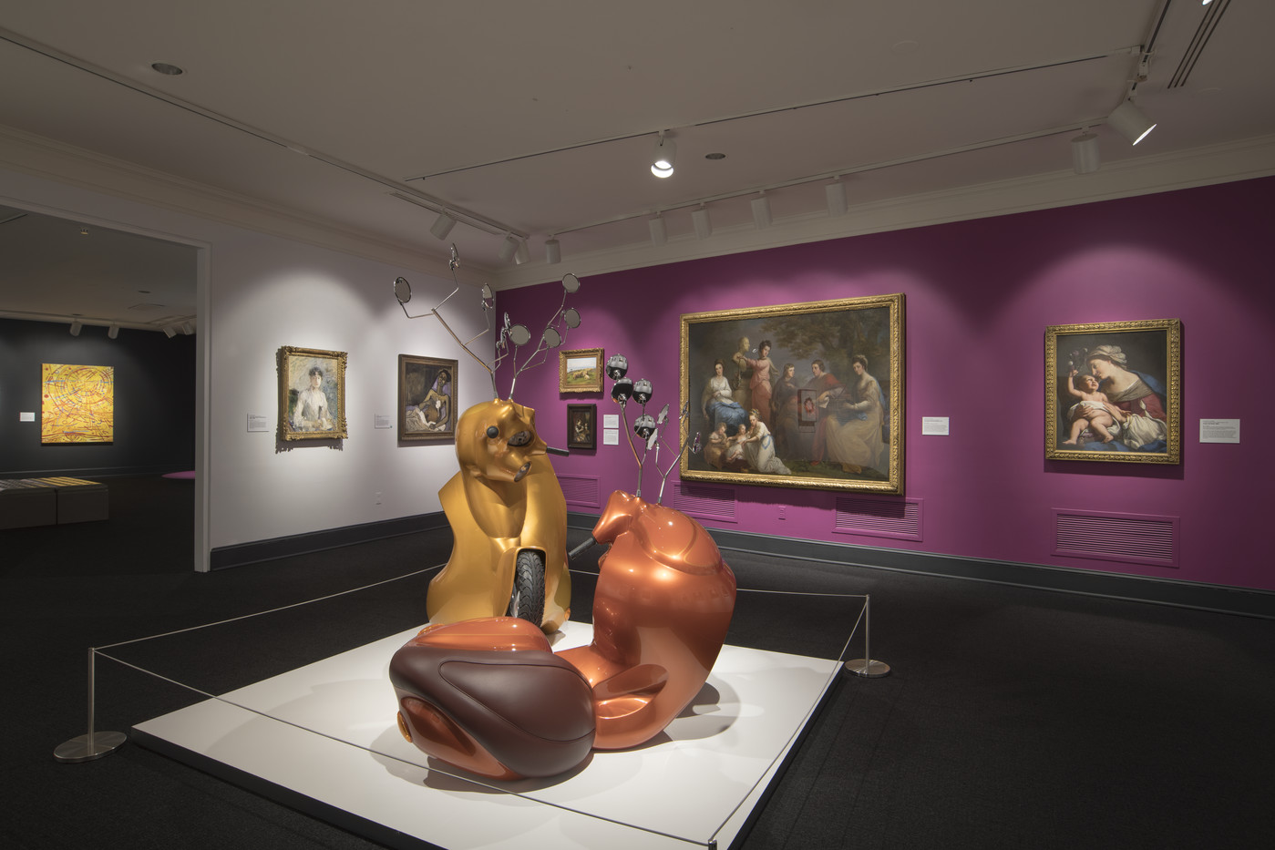 Interior view of the third floor galleries.