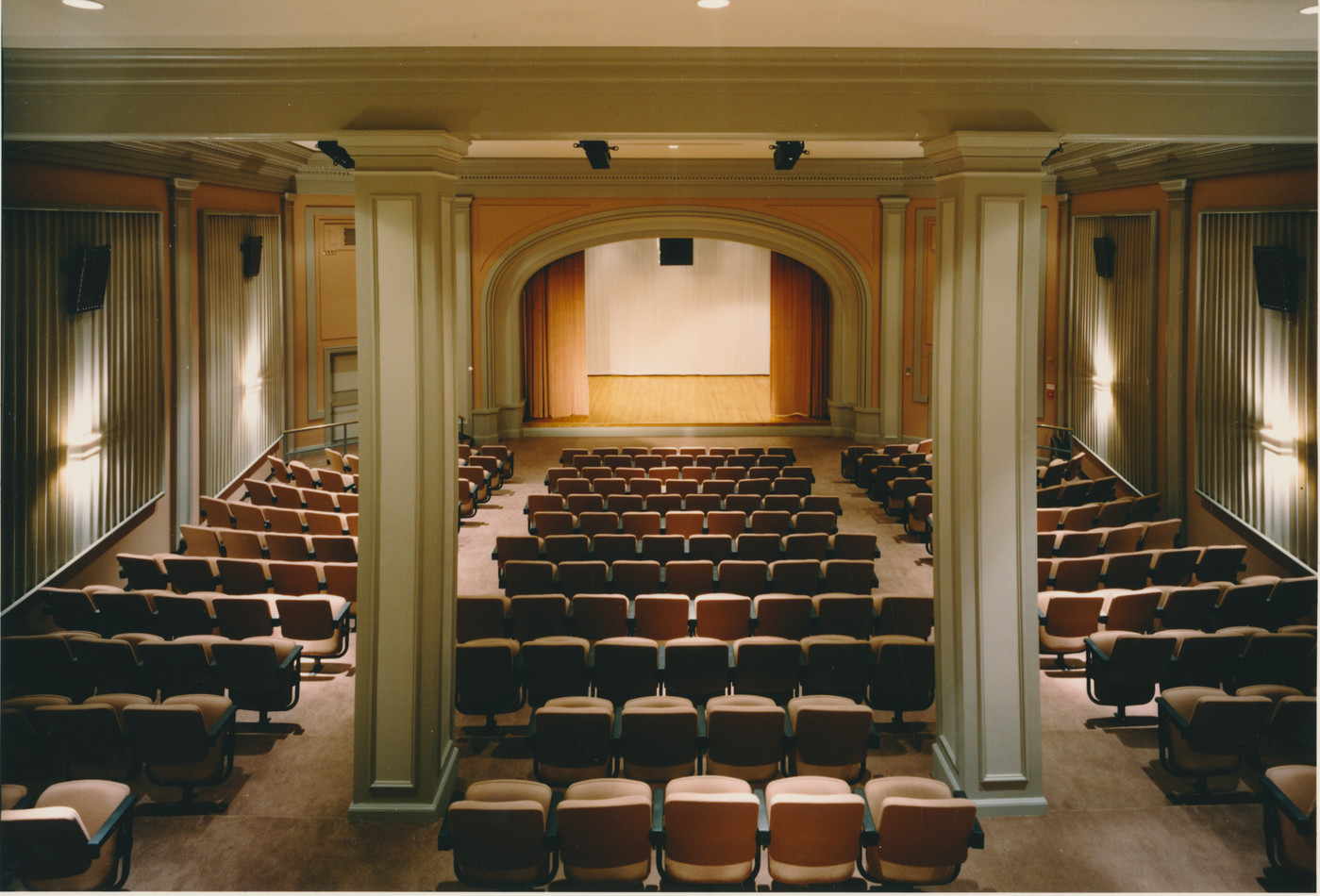 Interior view of the Performance Hall at the museum.