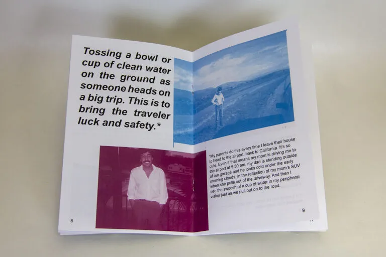Sabrina Barekzai, Afghan Superstitions, Vol. 2, 2016; Artist’s book; Courtesy of Betty Boyd Dettre Library & Research Center