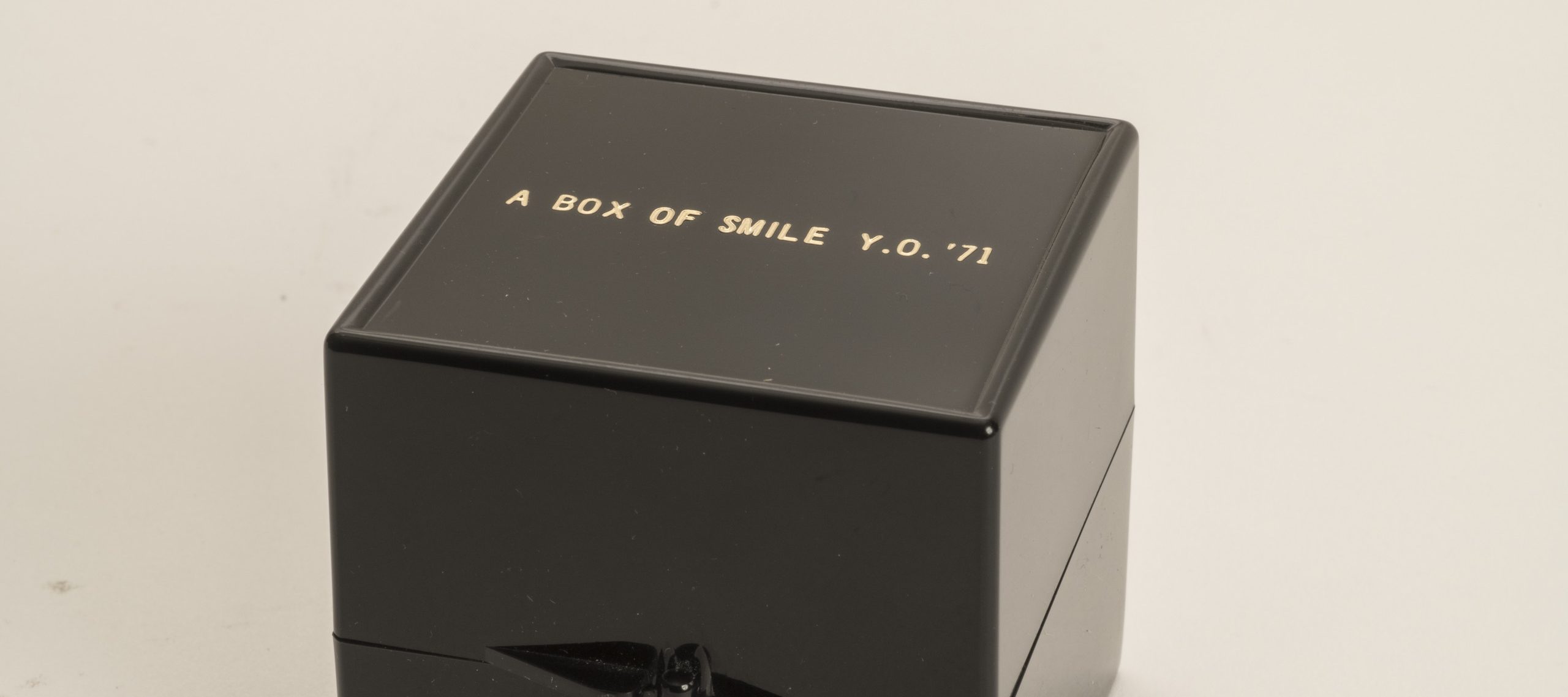 A small black square box that has 