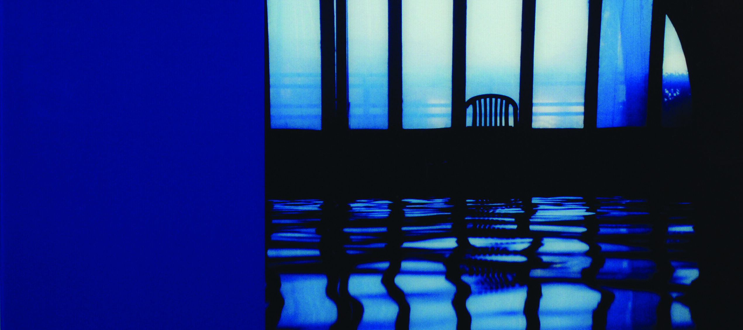 Letizia Cariello, <em>Piscina col blu (Pool with blue)</em>, 2001; Lambda print under Plexiglas, 39 1/2 x 39 1/2 in.; National Museum of Women in the Arts, Gift of Heather and Tony Podesta Collection; © Letizia Cariello, Italy