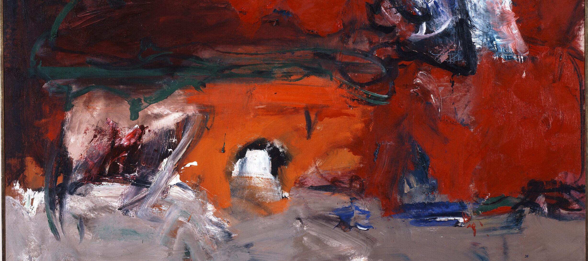 Grace Hartigan, <em>December Second</em>, 1959; Oil on canvas, 48 x 72 x 2 in.; National Museum of Women in the Arts, Gift of Mrs. Walter S. Salant; © Grace Hartigan