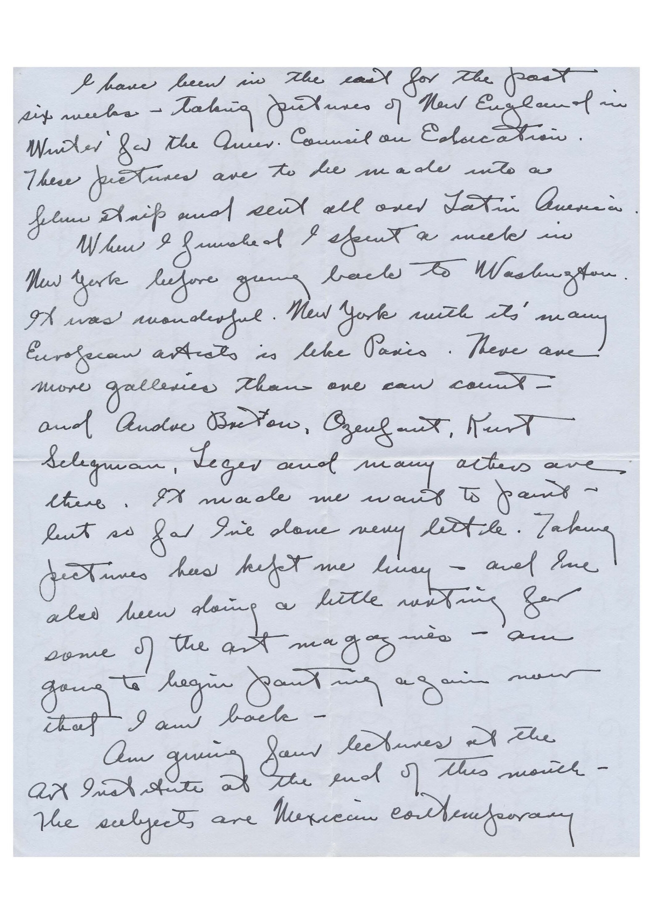 Letter from Florence Arquin to Frida Kahlo, Mar 10, 1944 | National ...