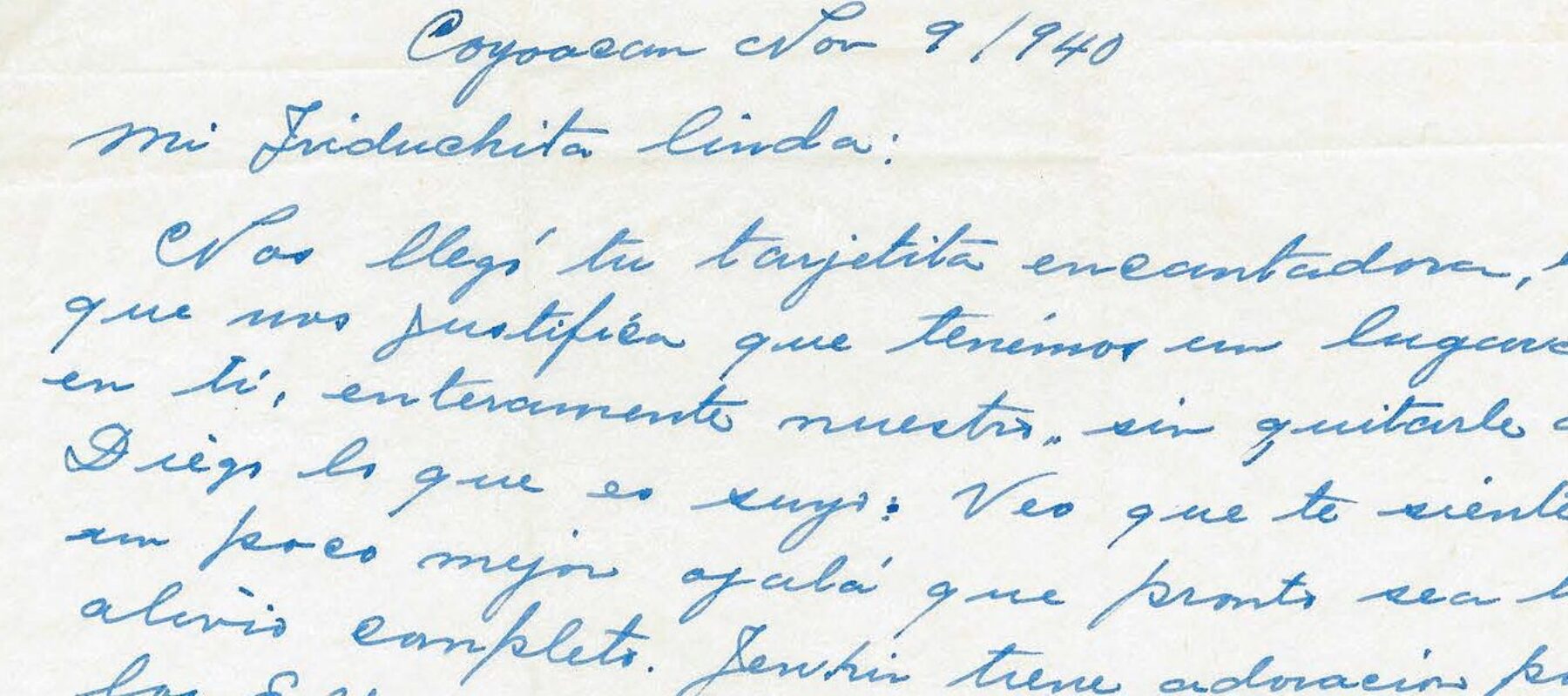 Handwritten letter on white paper.