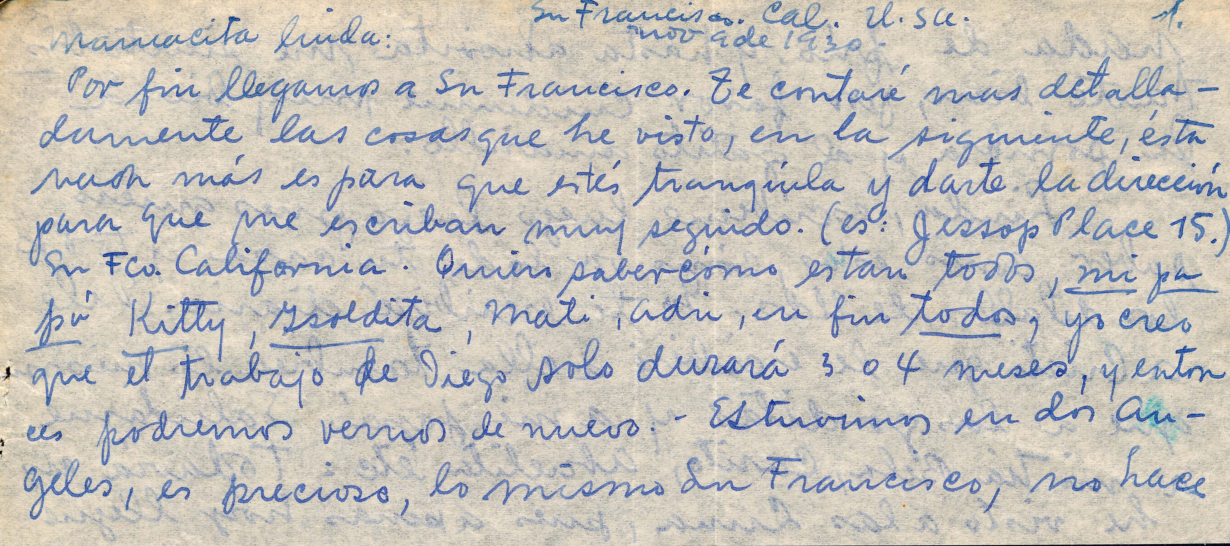 Handwritten letter on yellowed paper with some stains.