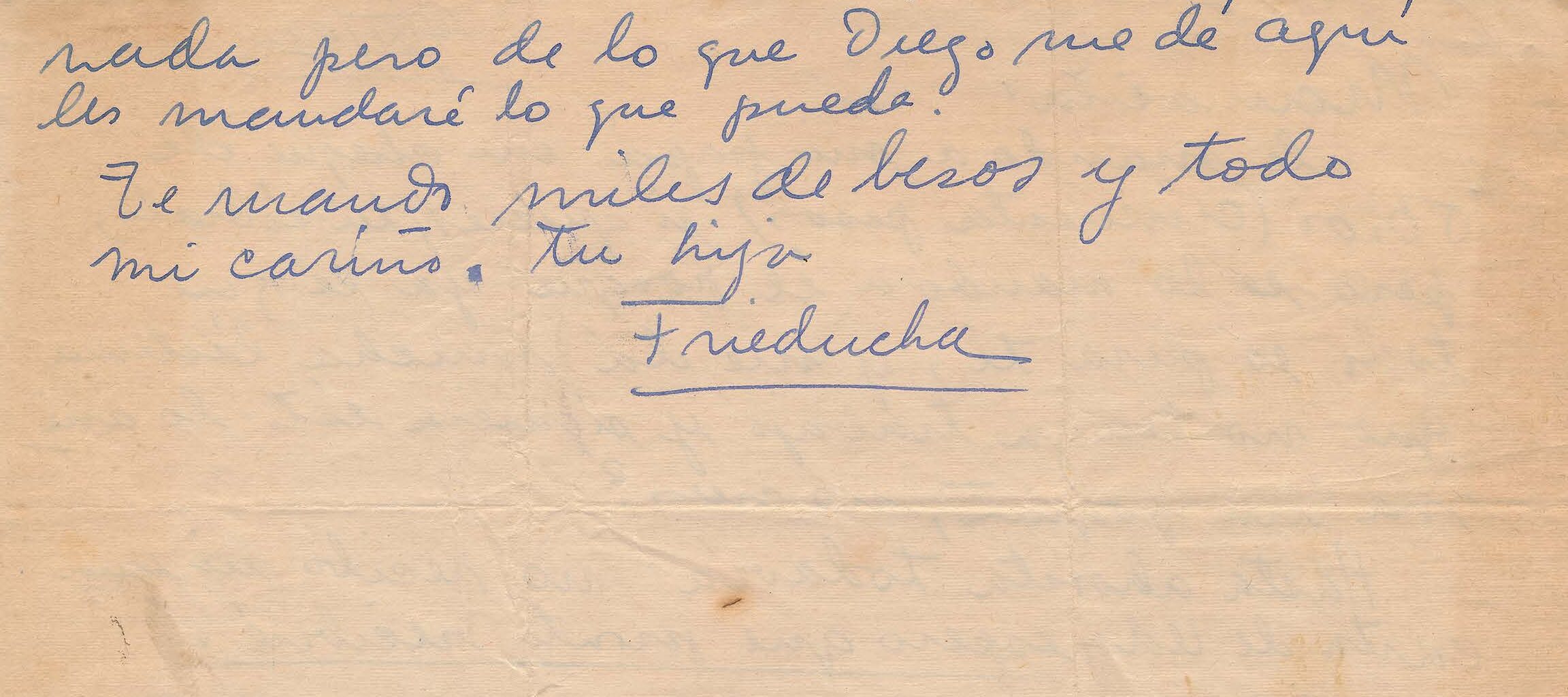 Handwritten letter on yellowed paper.