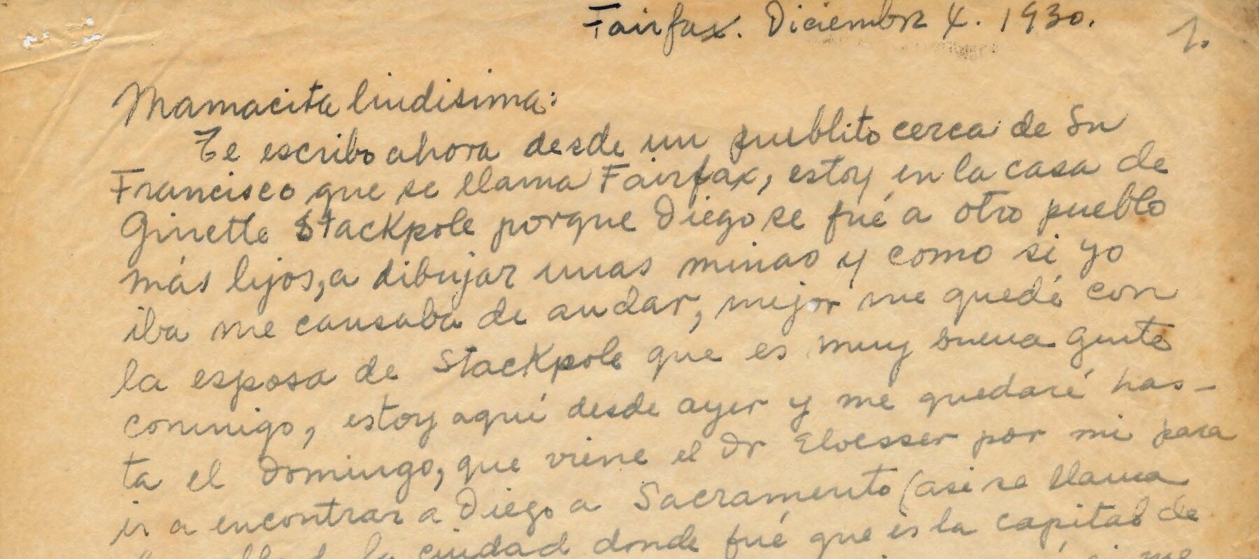 Handwritten letter on thin, yellowed paper.