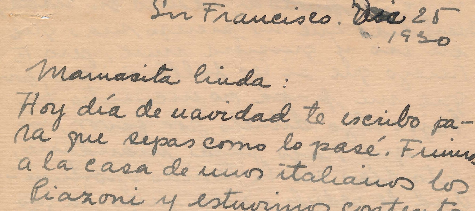 Handwritten letter on yellowed paper.