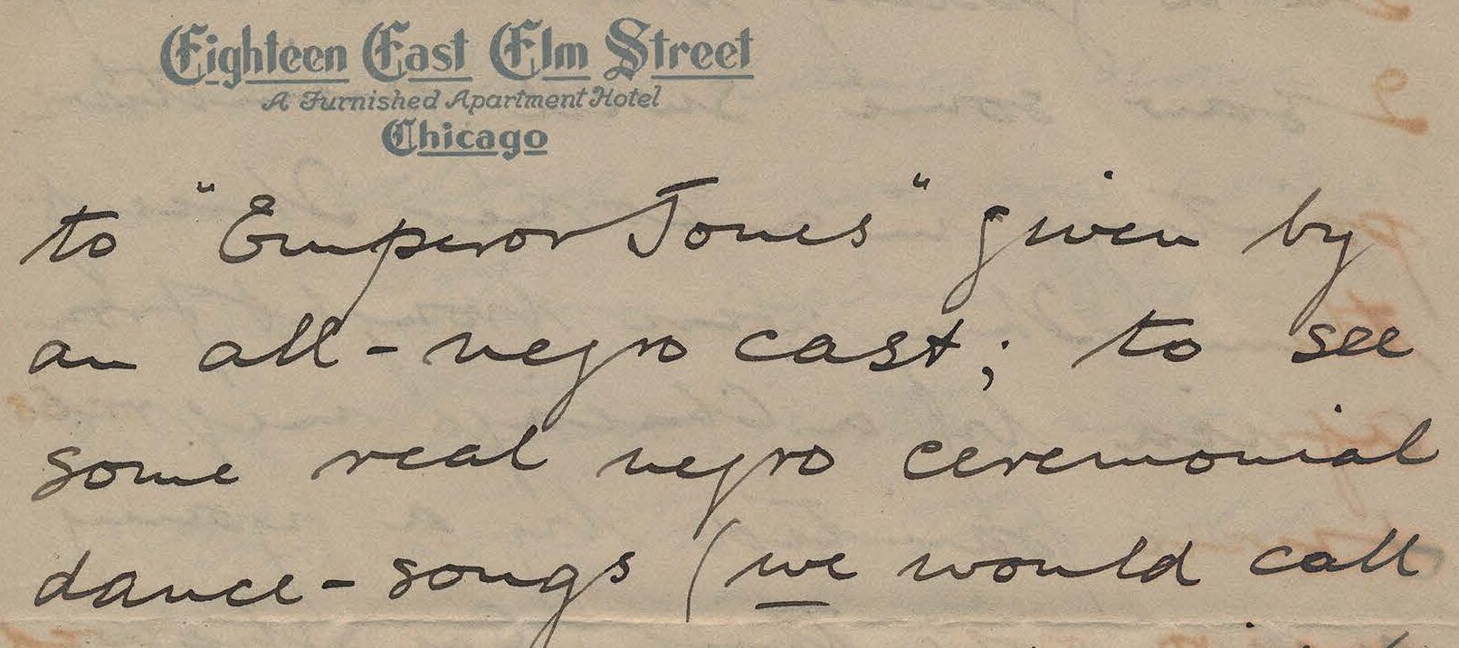 Handwritten letter on yellowed stationery paper.