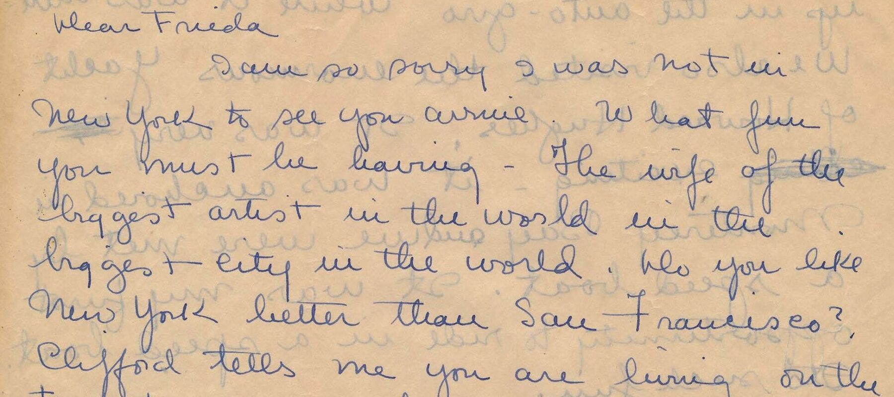 Handwritten letter on thin, yellowed paper.