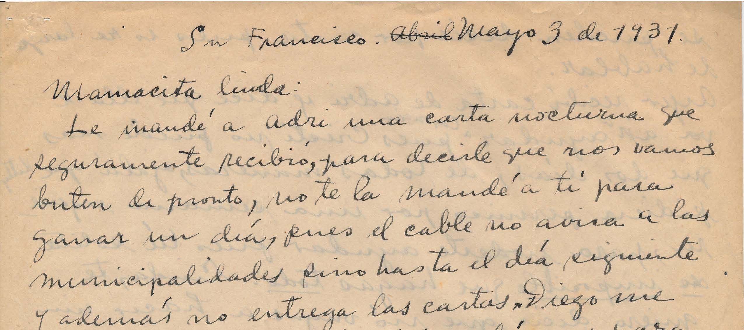 Handwritten letter on yellowed paper.