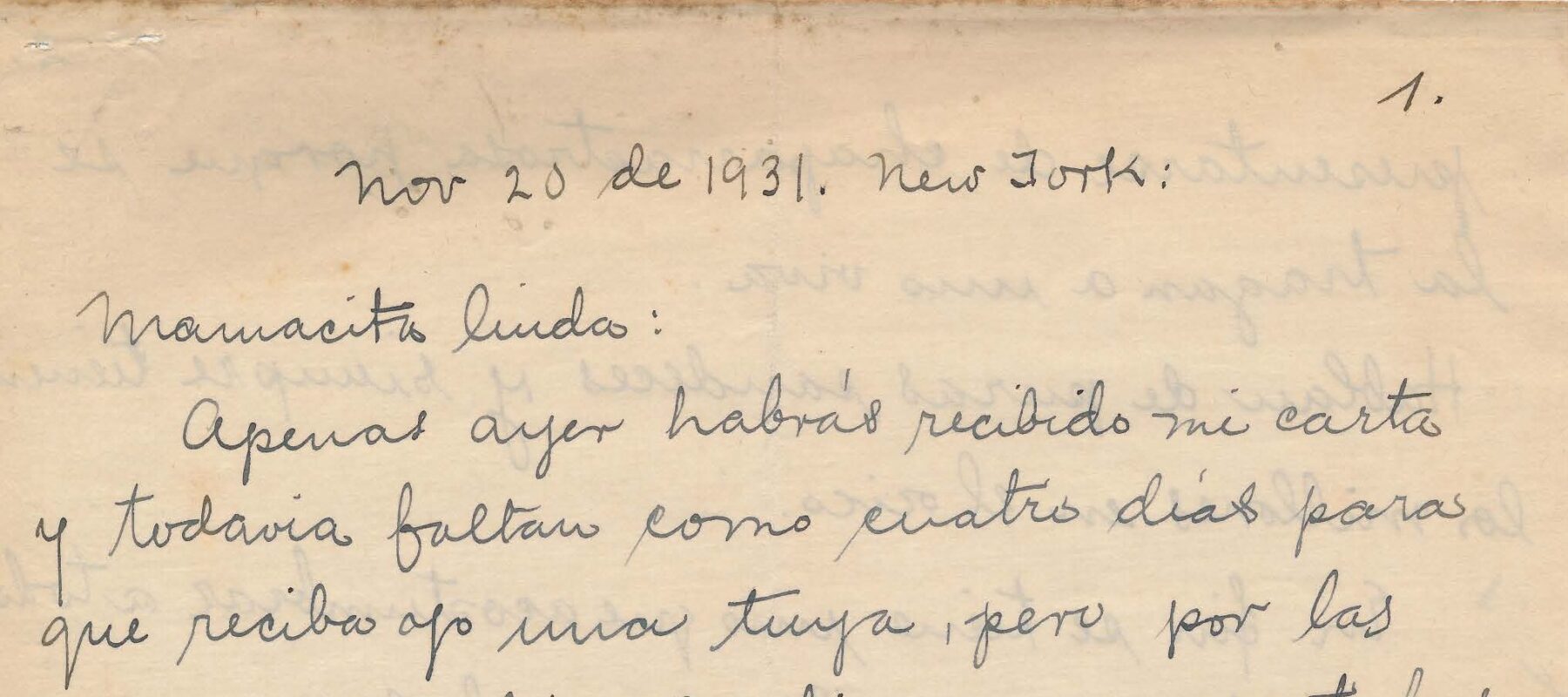 Handwritten letter on yellowed paper.