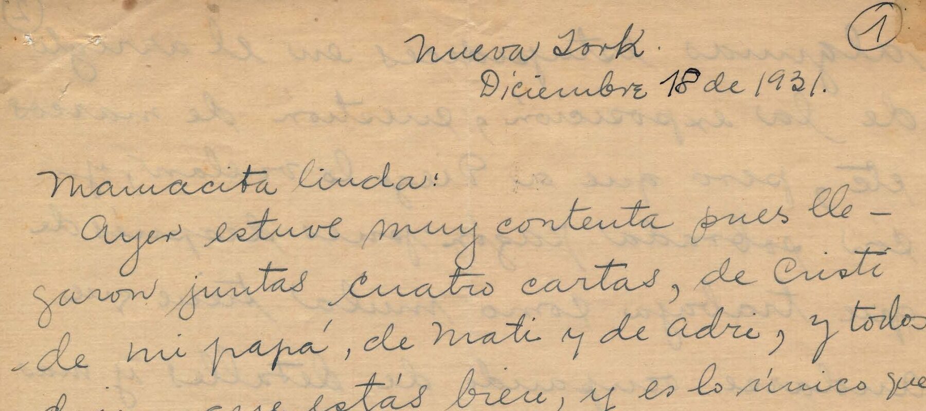 Handwritten letter on yellowed paper.