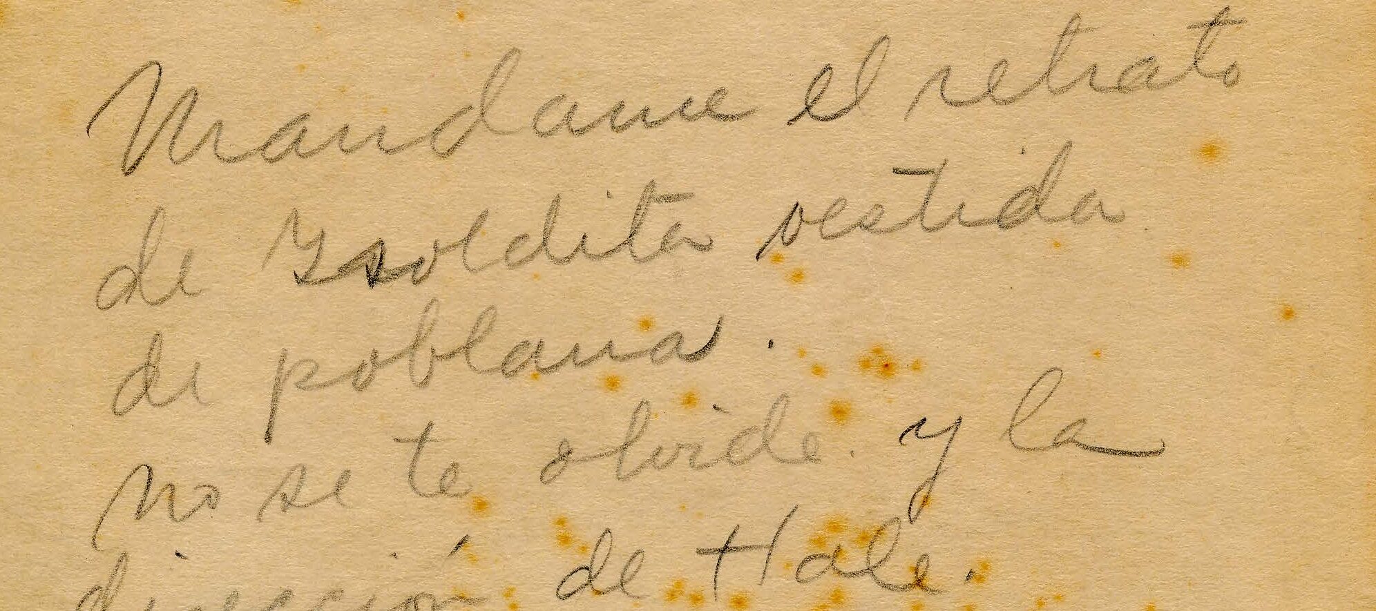 Handwritten letter on yellowed stationery paper.