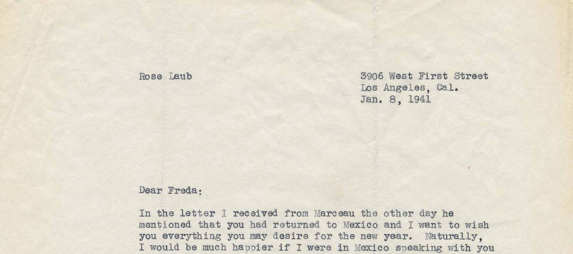 Typewritten letter on white paper.