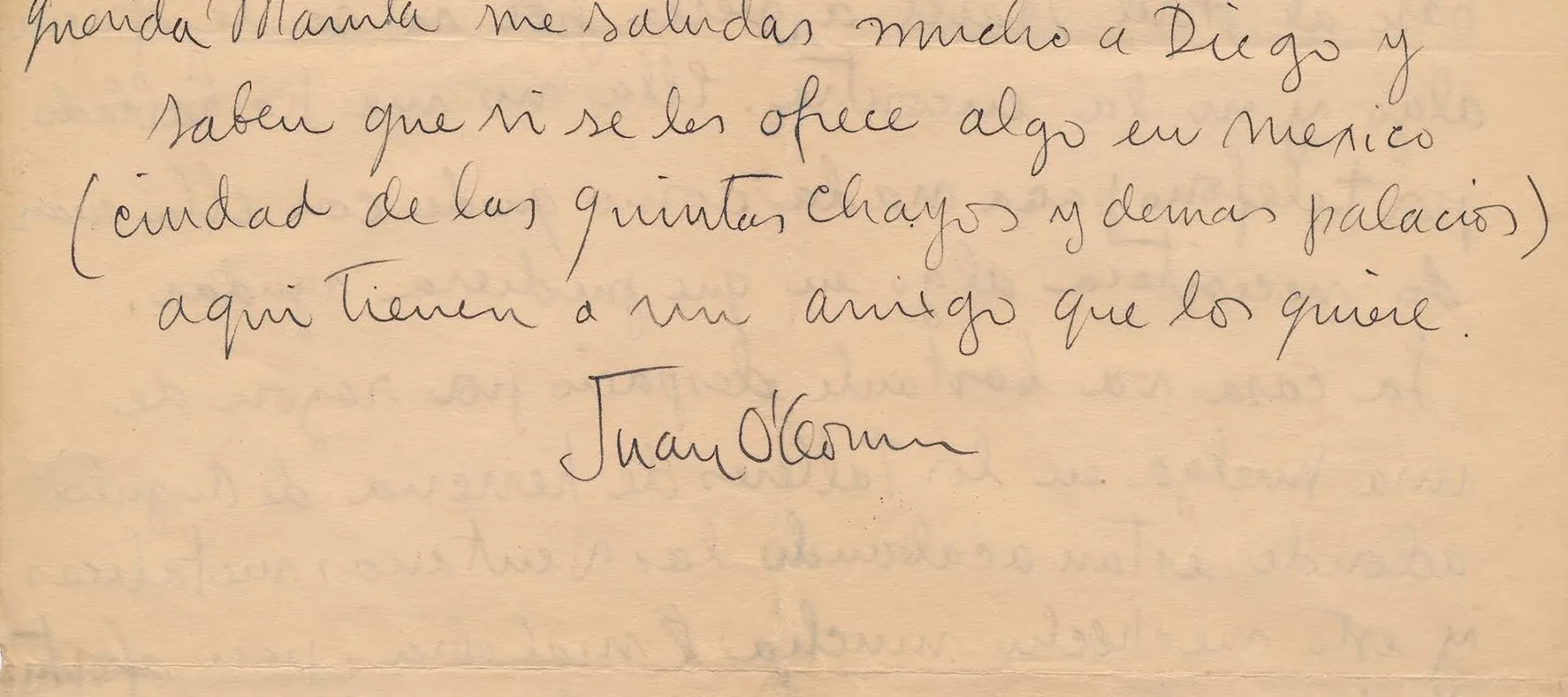 Handwritten letter on yellowed paper.