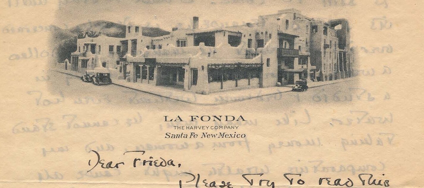 Handwritten letter on yellowed paper.