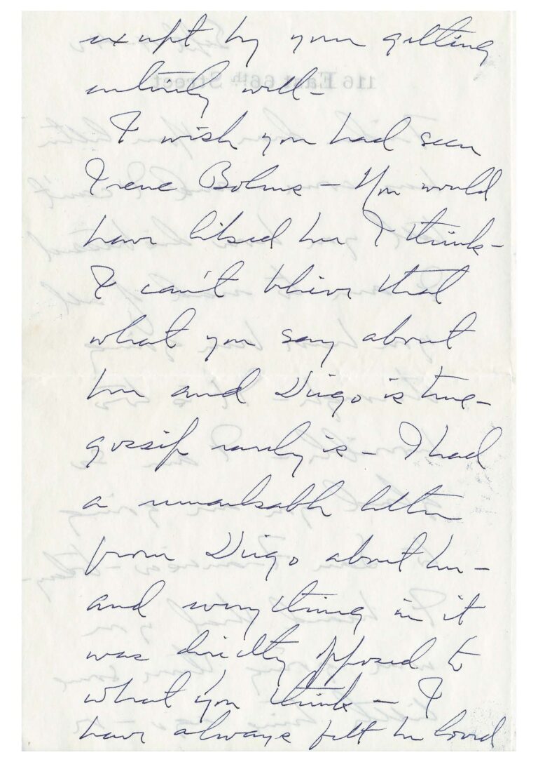 Handwritten letter on white stationery paper.