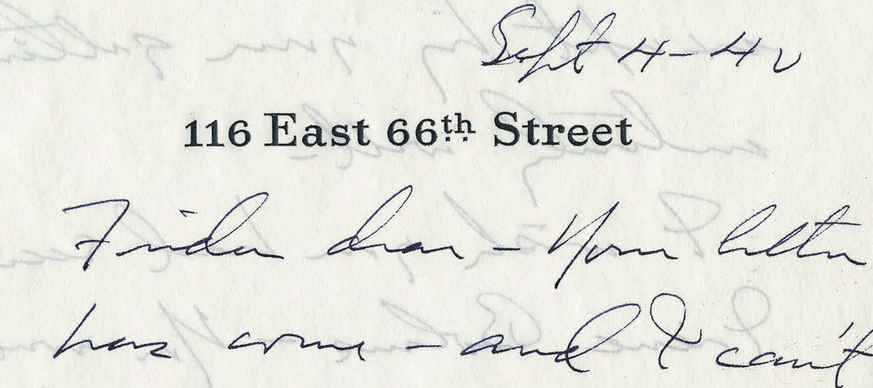 Handwritten letter on white stationery paper.