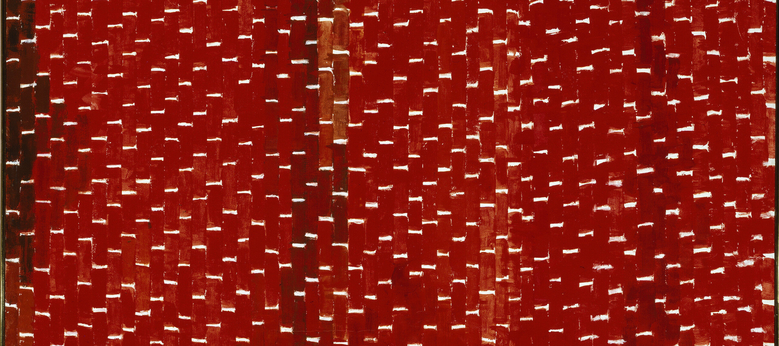 Alma Woodsey Thomas, <em>Orion</em>, 1973; Acrylic on canvas, 59 3/4 x 54 in.; National Museum of Women in the Arts, Gift of Wallace and Wilhelmina Holladay; © Estate of Alma Thomas (Courtesy of the Hart Family)/Artists Rights Society (ARS), New York; Photo by Lee Stalsworth